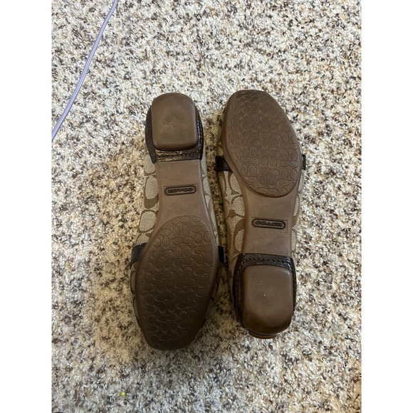 Coach Fortunata Women's Sz 8M Driving Loafers Signature C Slip On - Picture 6 of 9